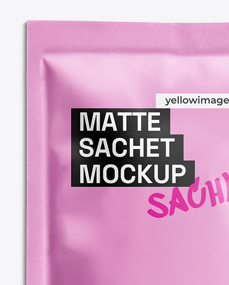 Matte Sachet Mockup