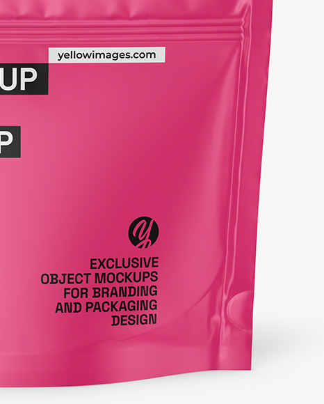 Matte Stand-up Pouch Mockup