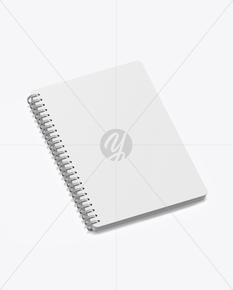 Notebook Mockup – Top Side View