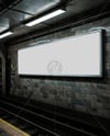 Billboard in Subway Station Mockup