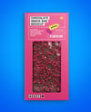 Milk Chocolate Bar with Raspberry Slices Mockup