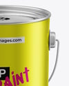 Matte Tin Can w/ Handle Mockup