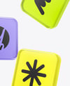 Frosted Glass Icons Mockup