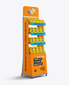 Display Stand with Boxes Mockup