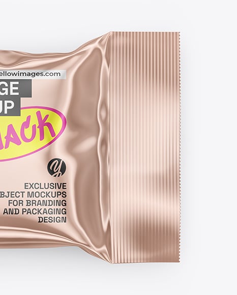 Glossy Metallic Packaging Mockup