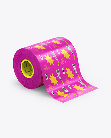 Metallic Film Roll Mockup