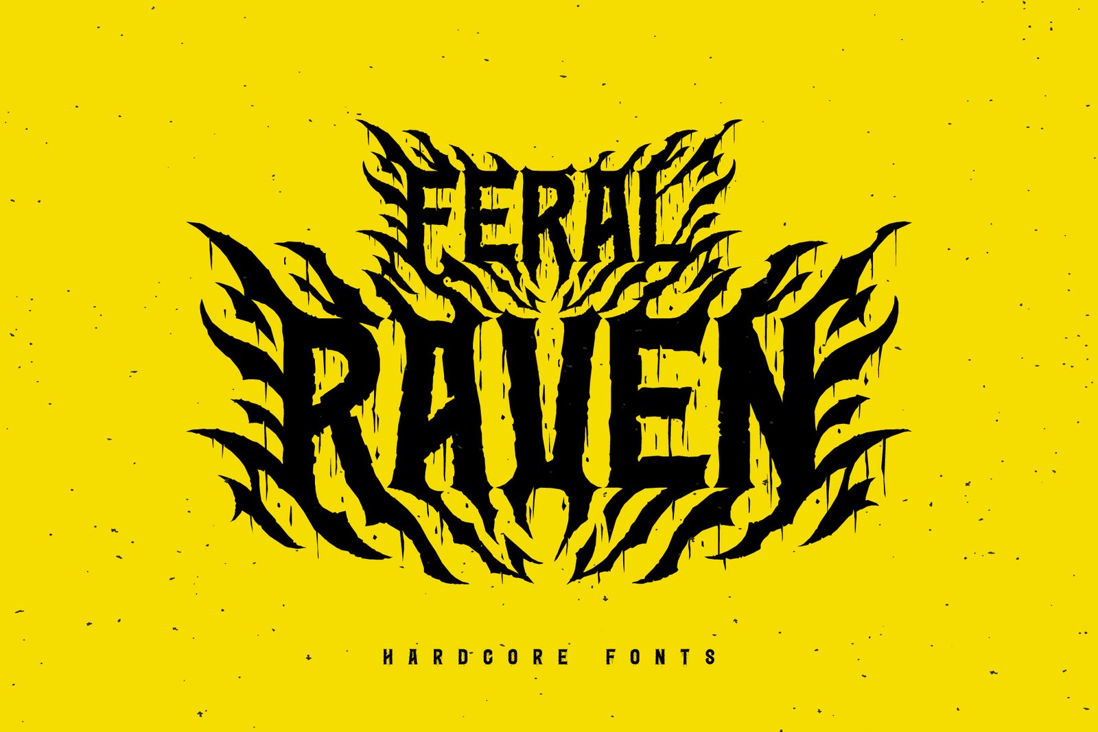 Feral Raven — Hardcore Font