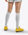 Female Soccer Goalkeeper Wearing Long Sleeve Jersey Mockup