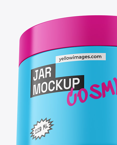 Glossy Jar Mockup