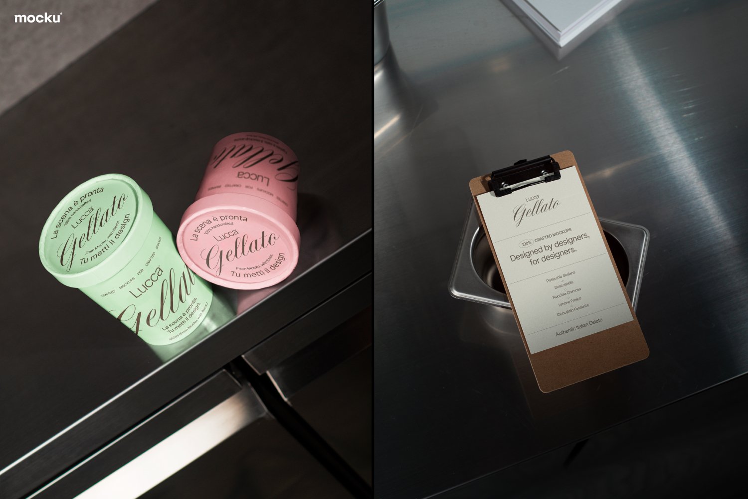 Gelato Branding Mockup Set