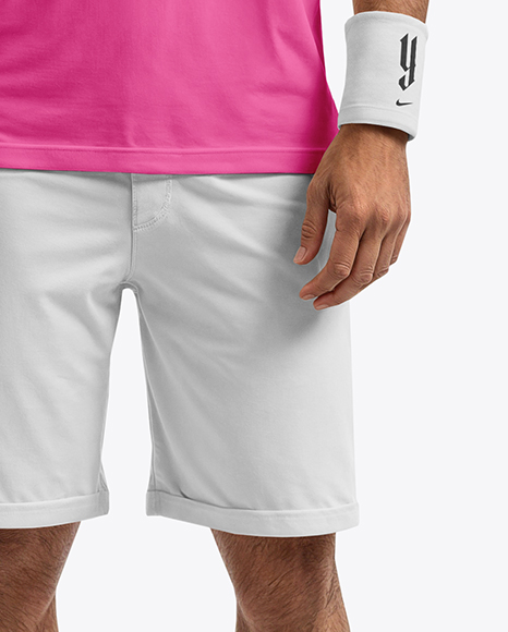 Man Wearing Full Tennis Kit Mockup