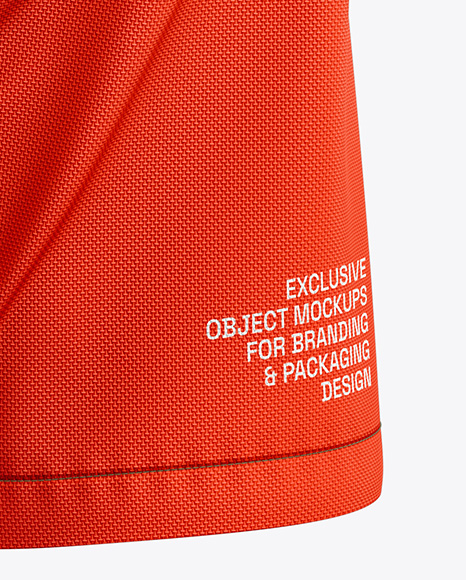 Shell Shorts Mockup - Back Half Side View