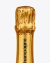 Amber Glass Champagne Bottle Mockup