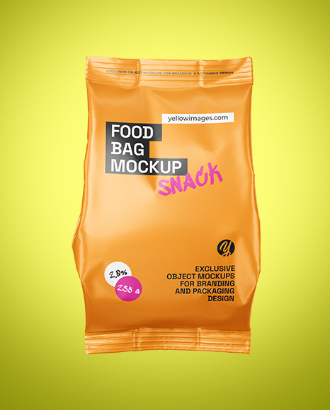 Matte Food Bag Mockup