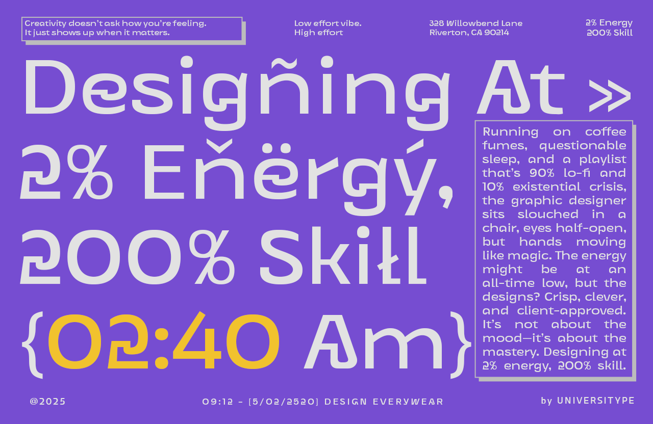 UT Goinera - A Unique Display Sans