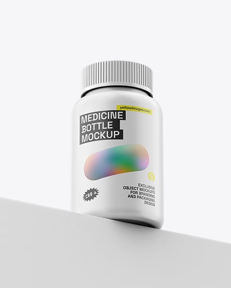 Matte Medicine Pill Bottle Mockup