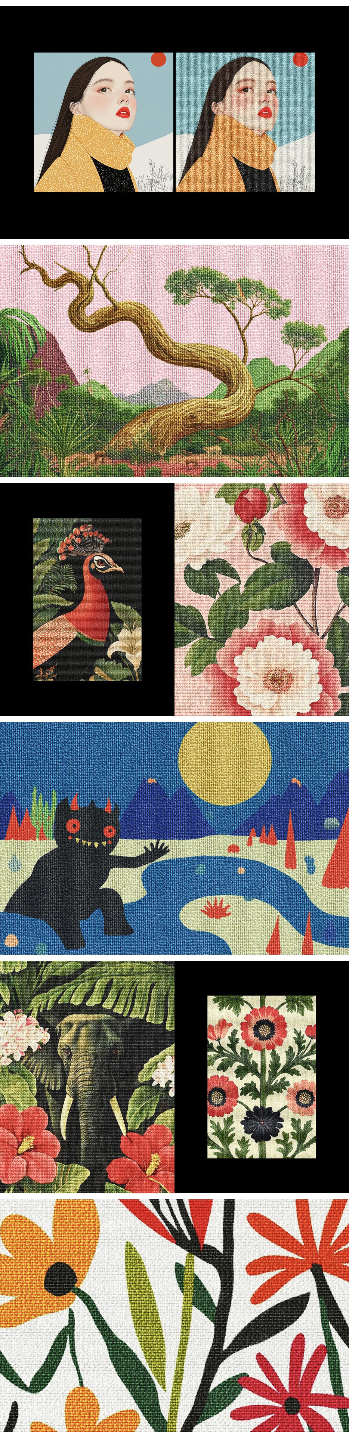 Embroidery Stitch Photo Effect
