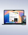 Apple Macbook and Iphone Mockup