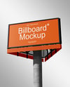 Billboard on the City Street Mockup