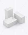 Three Paper Boxes Mockup
