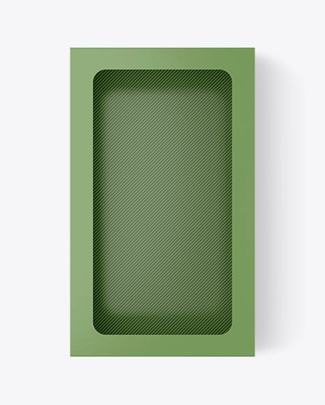 Empty Carton Box Mockup
