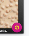 White Chocolate Bar with Nuts Mockup
