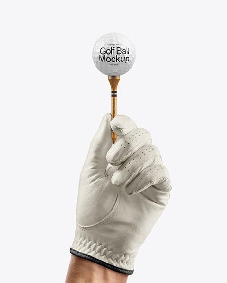 Golf Ball on Tee Mockup