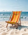 Beach Chair on the Seashore Mockup