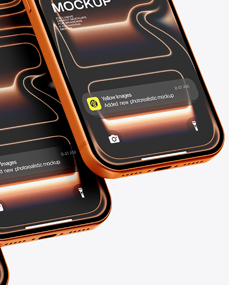 Three iPhone 17 Pro Mockup