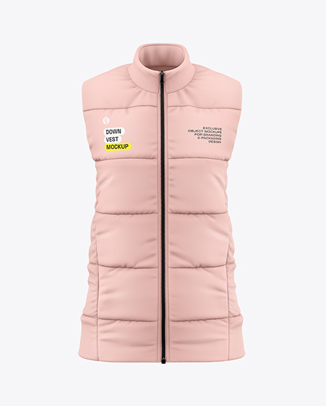 Women's Down Vest Mockup