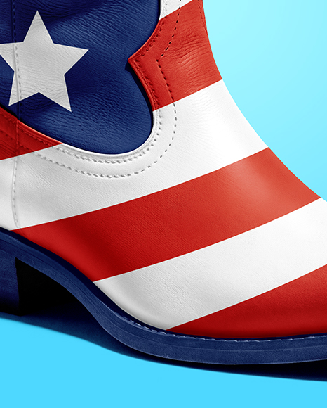 Women's Cowboy Boot Mockup