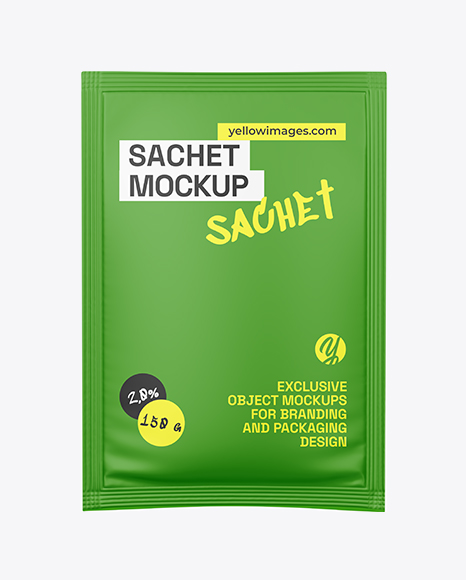 Matte Sachet Mockup - Packaging mockups