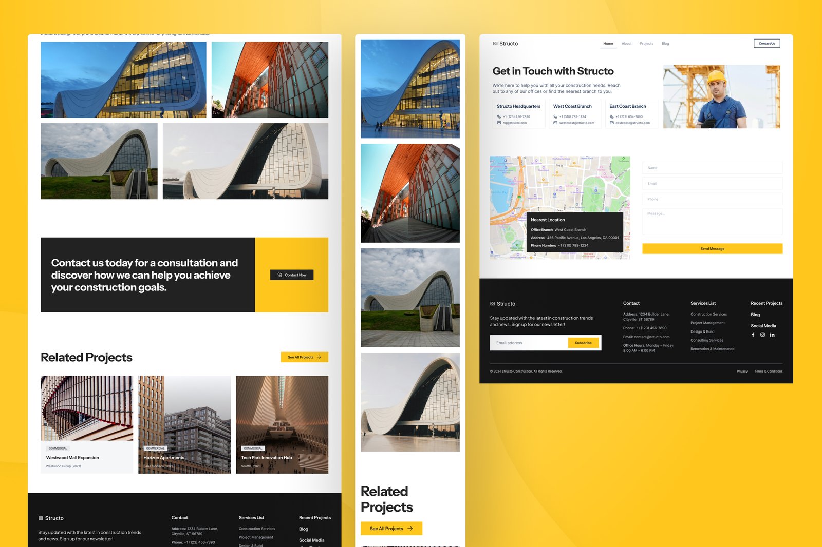 Structo - Construction Website Figma UI Template