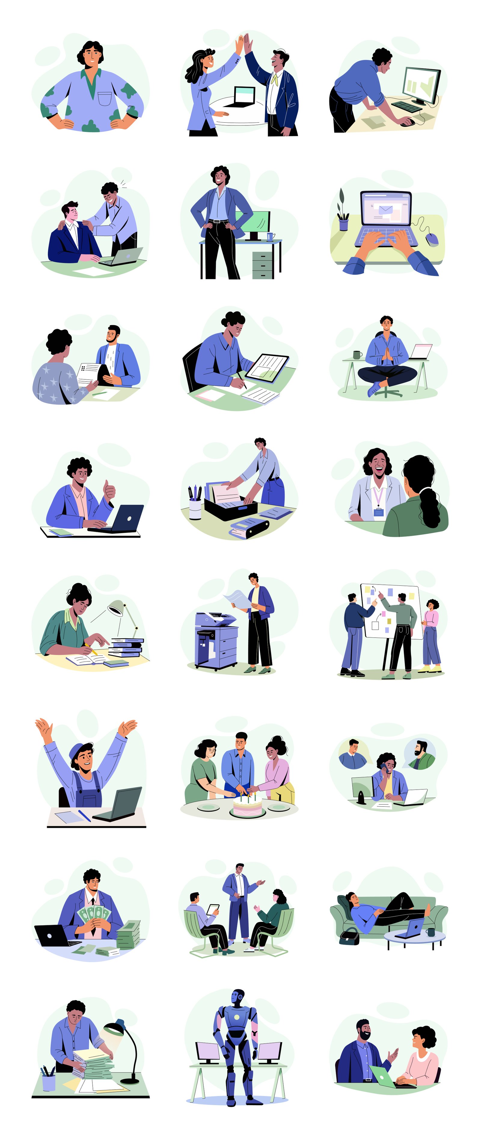 Office Illustration Art Set