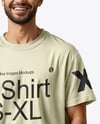 Young Man Wearing T-shirt and Shorts Mockup