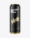 550ml Matte Aluminium Drink Can Mockup