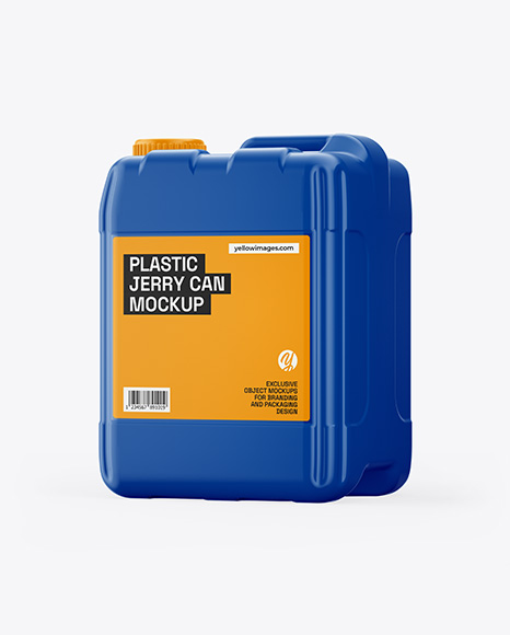 Plastic 5L Jerrycan Mockup