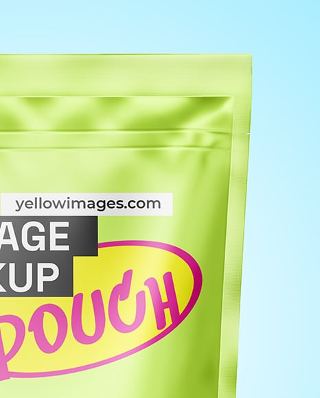 Matte Metallic Pouch Mockup