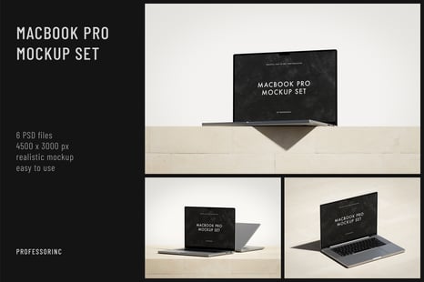 MacBook Pro Mockup Set - Device Mockups