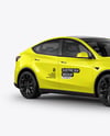 Electric SUV Mockup - Half Side View