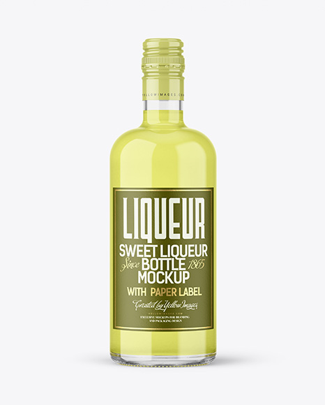 Liqueur Bottle Mockup - Packaging mockups