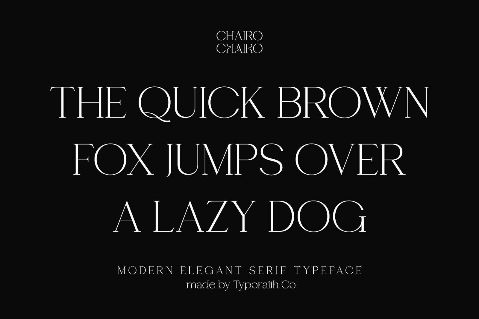 Chairo | Modern Serif Typeface
