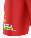 Training Shorts Mockup - Back Half Side View