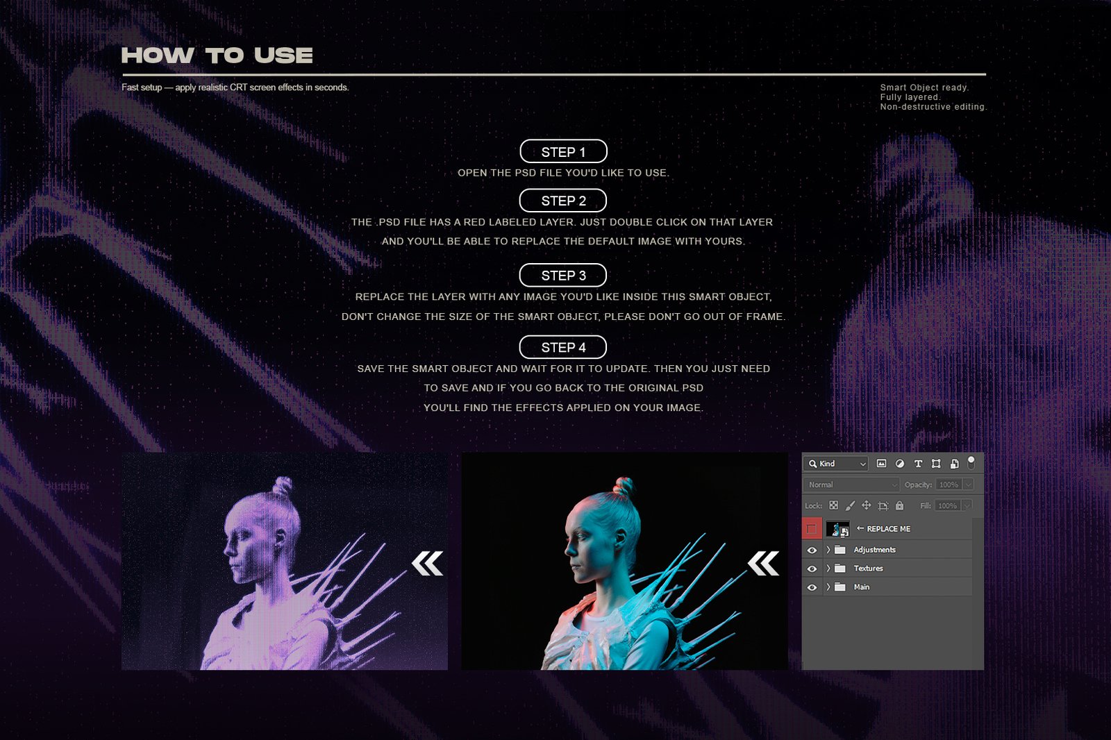 CRT Screen l Monitor Photo Effects