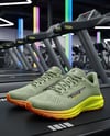 Pair of Running Shoes on Treadmill Mockup