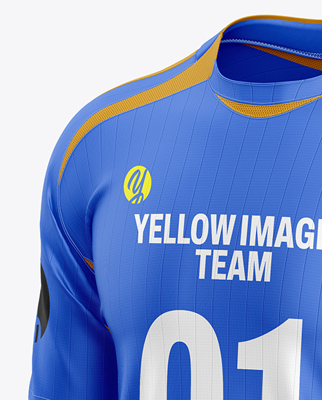 Soccer Kit Mockup - Half Side View
