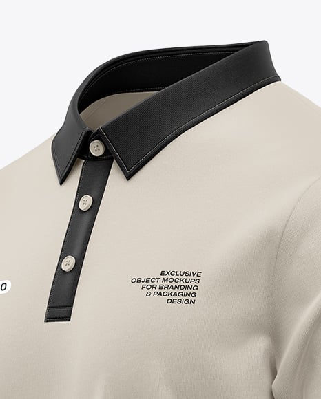 Men's Casual Polo Shirt Mockup