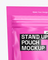 Glossy Stand-Up Pouch Mockup