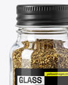 Glass Jar with Za'atar Spice Mockup
