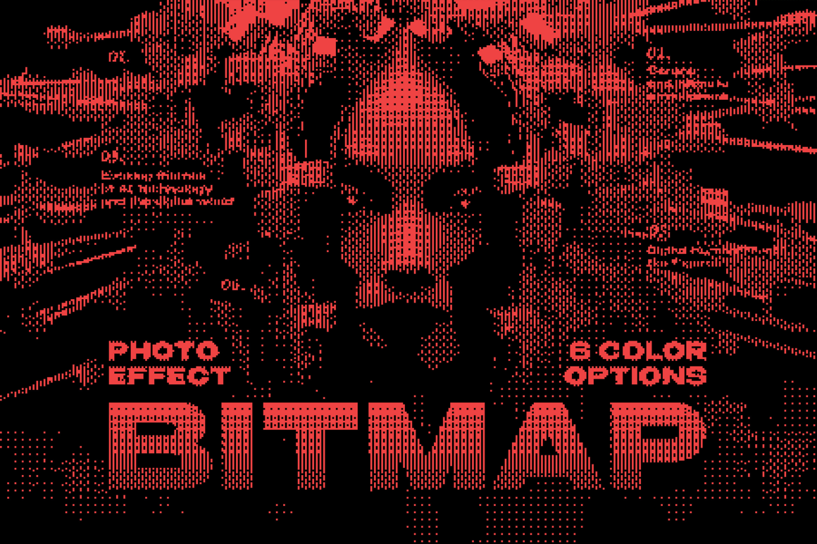 Dither Bitmap Photo Effect